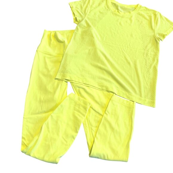 SIZE 2 Lululemon Align High Rise 25" Neon Electric Lemon Yellow Leggings - Picture 6 of 6